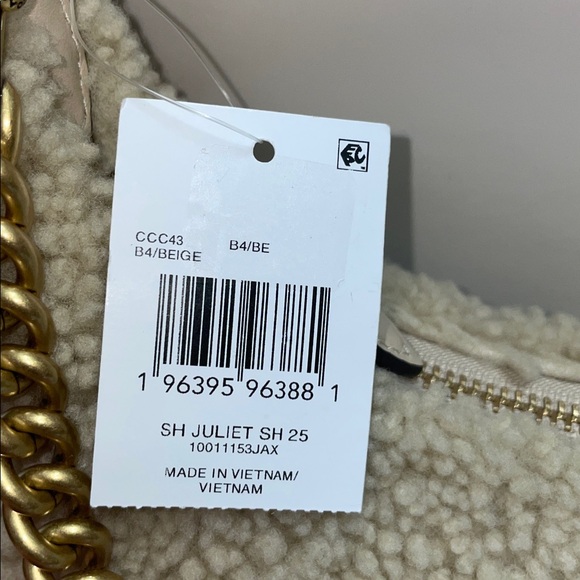 NWT Coach ‘Juliet’ Shearling 25 Shoulder Bag - Picture 3 of 13